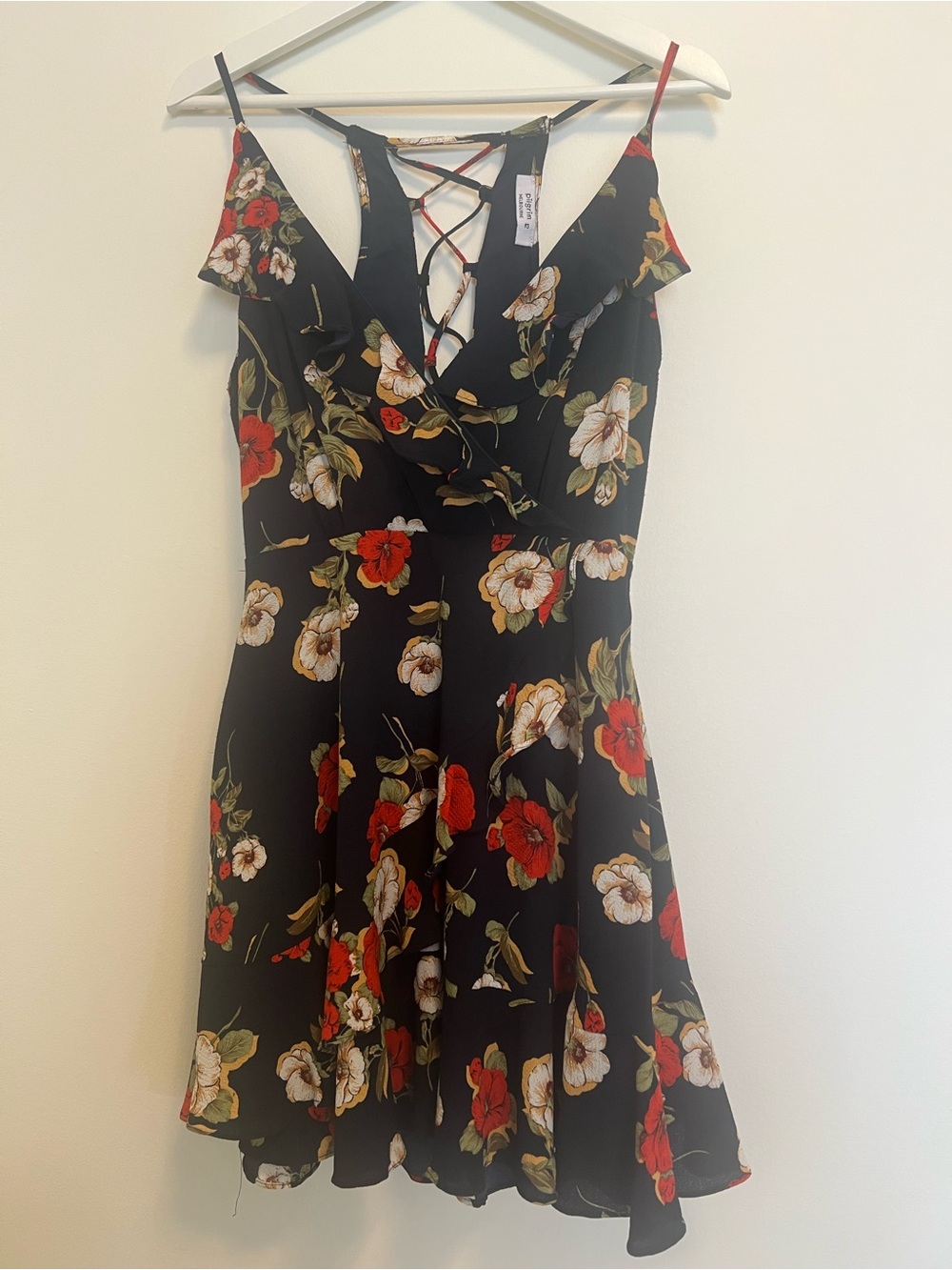 Pilgrim Melbourne | Ruffle Mini Dress | Feminine | Romantic | Floral | Babydoll